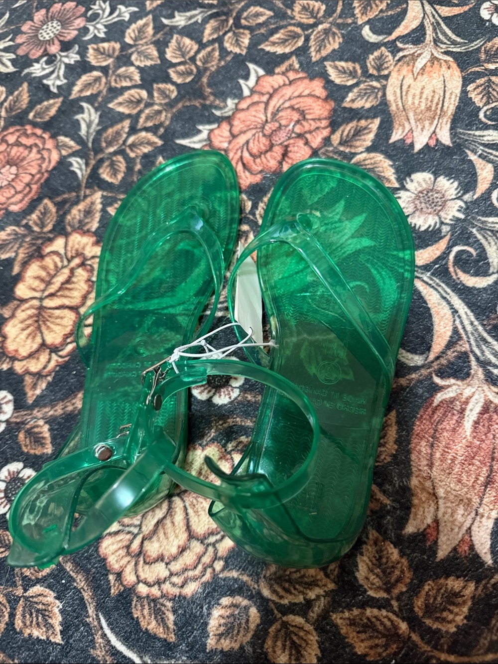 Gap Green Jelly Sandals for Women brand new